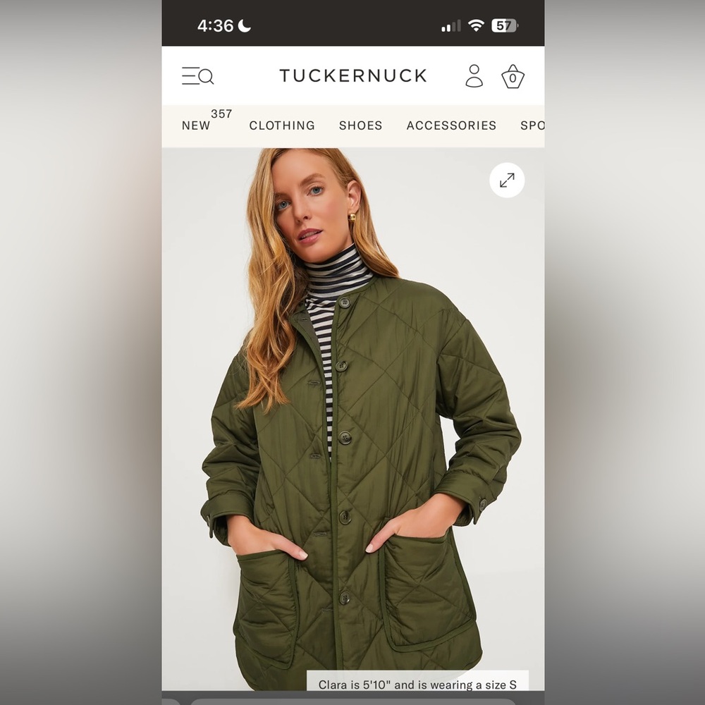 Olive Green Quilted Yates Jacket